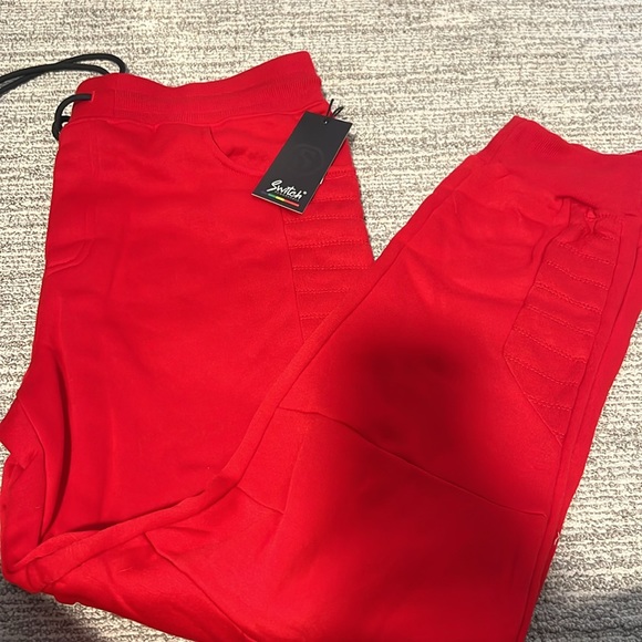 Switch Remarkable Moto Joggers in Red 🆕 - Picture 2 of 6